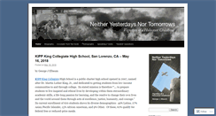 Desktop Screenshot of neitheryesterdays.com